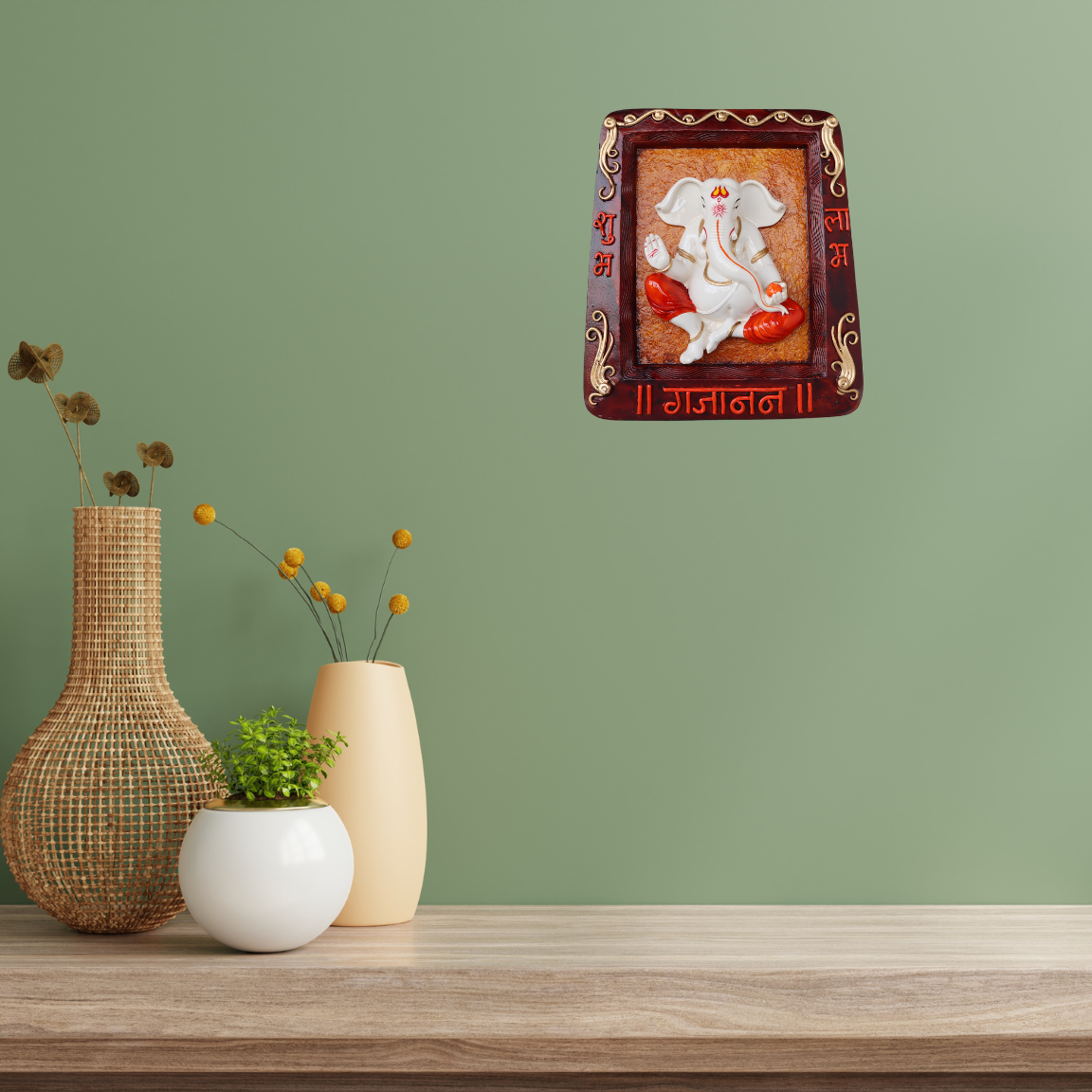 Ganesha Motif On Frame by Satgurus