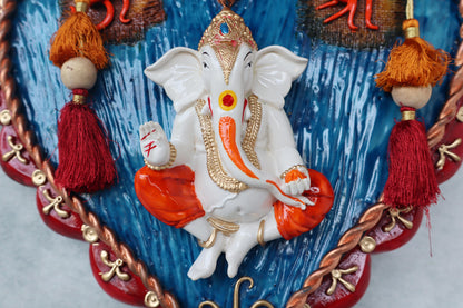 Ganesha On Leaf by Satgurus