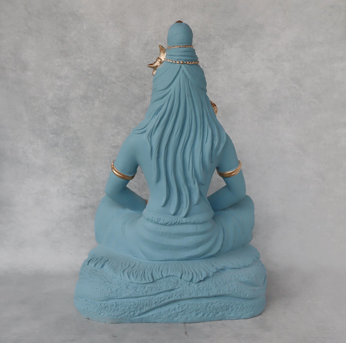 Shiva Meditating in Pastel Blue by Satgurus