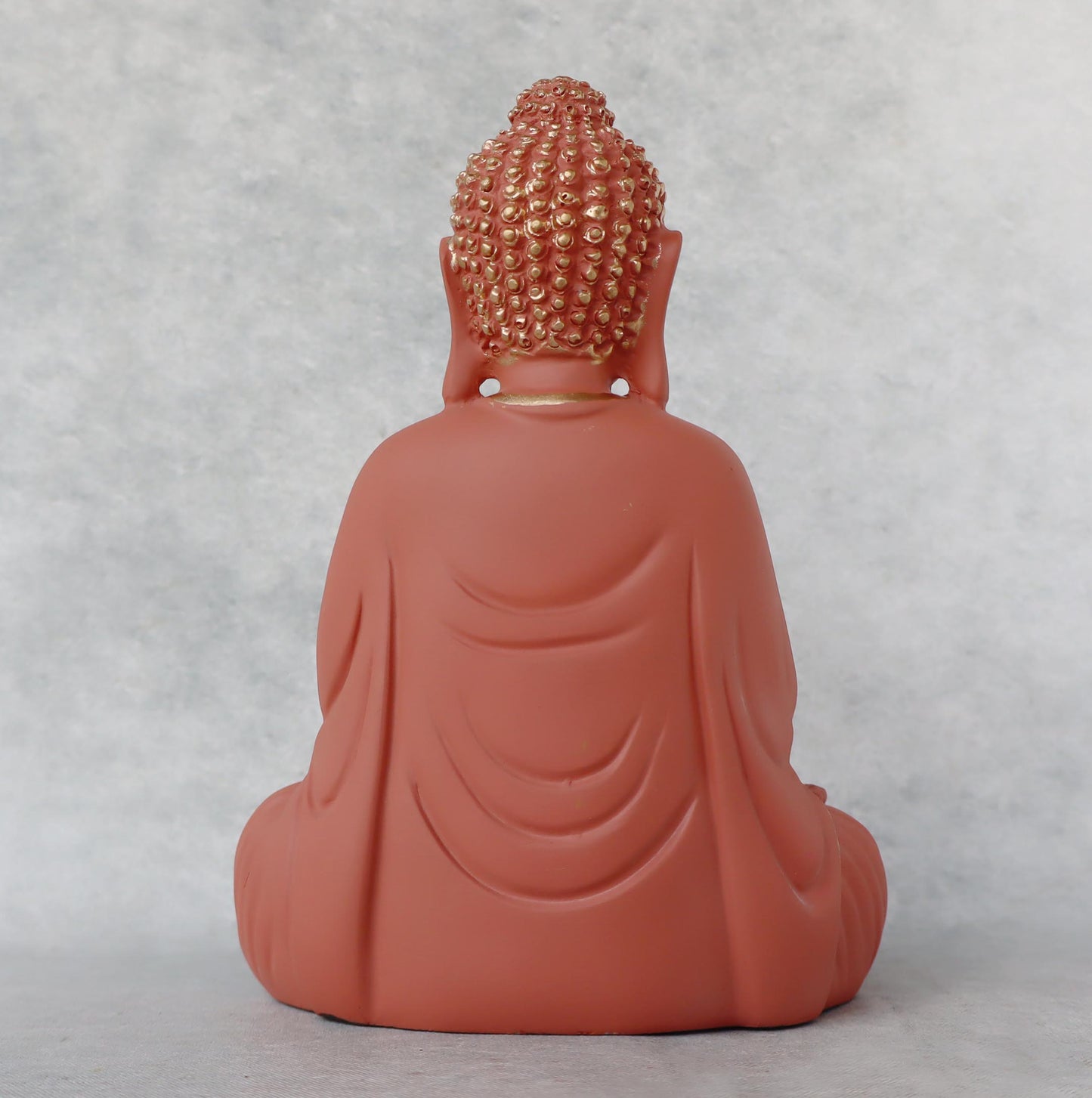 Mini Buddha In Abhaya Mudra / Pink Orange by Satgurus