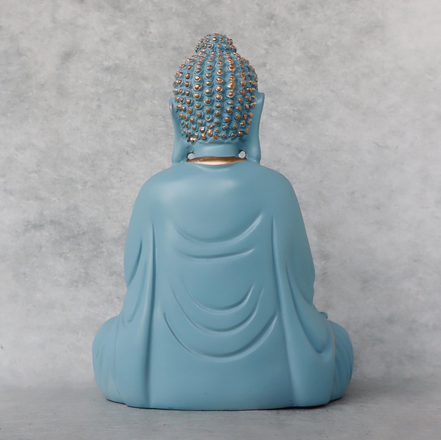 Mini Buddha In Abhaya Mudra in Pastel Blue by Satgurus