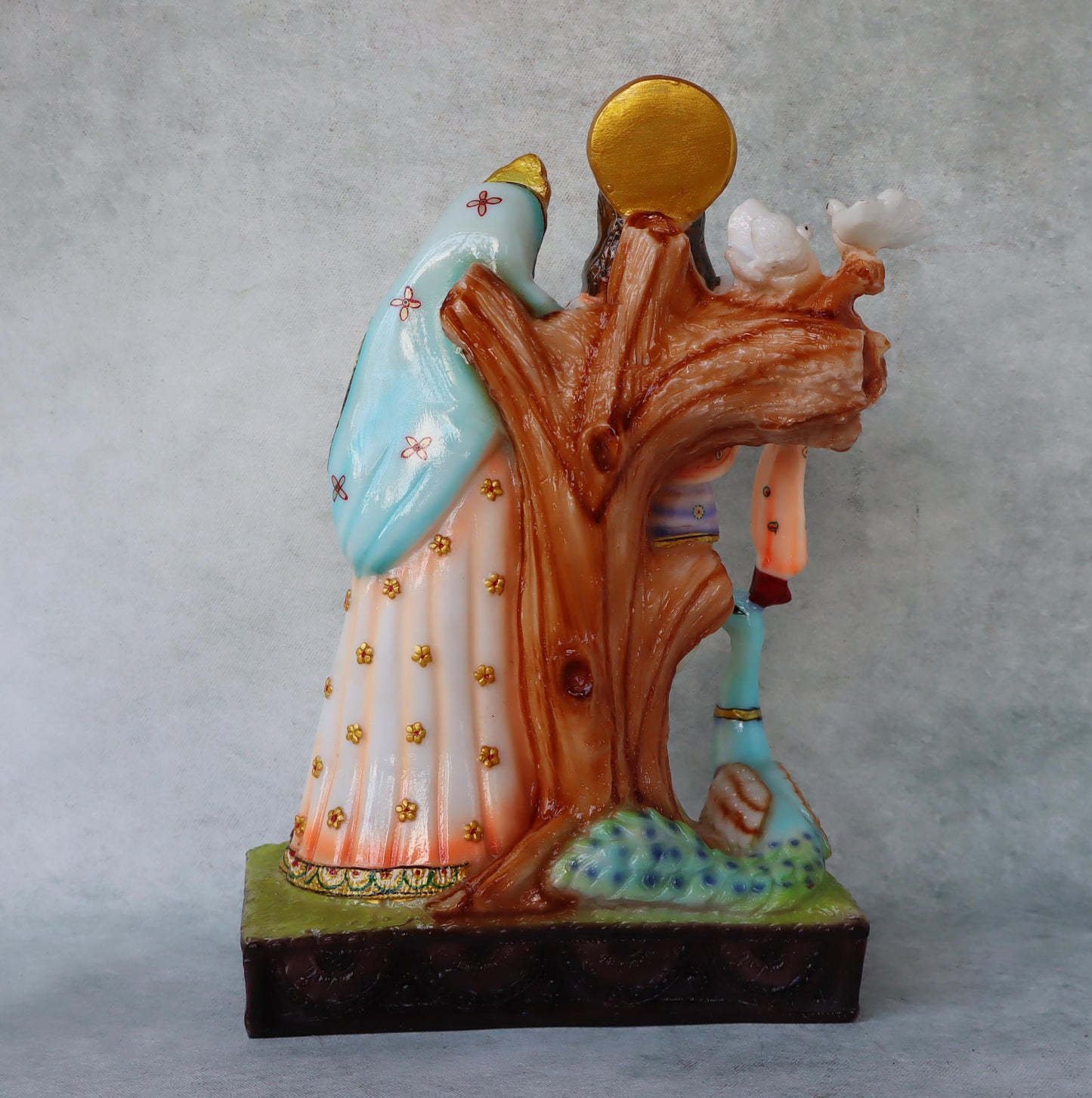 Radha Krishna With Peacock Pastel Series by Satgurus