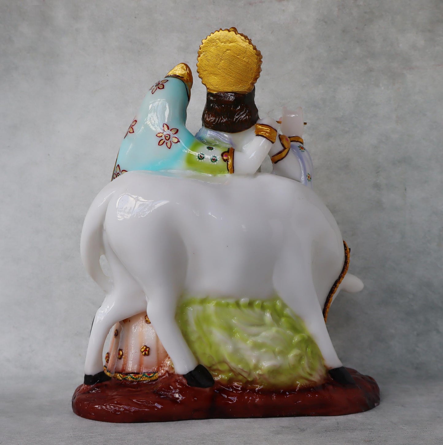 Radha Krishna With Cow Idol Pastel Series by Satgurus