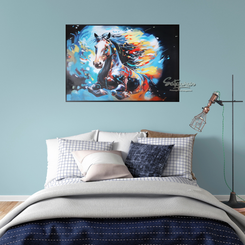 Abstract Horse Wall Art by Satgurus
