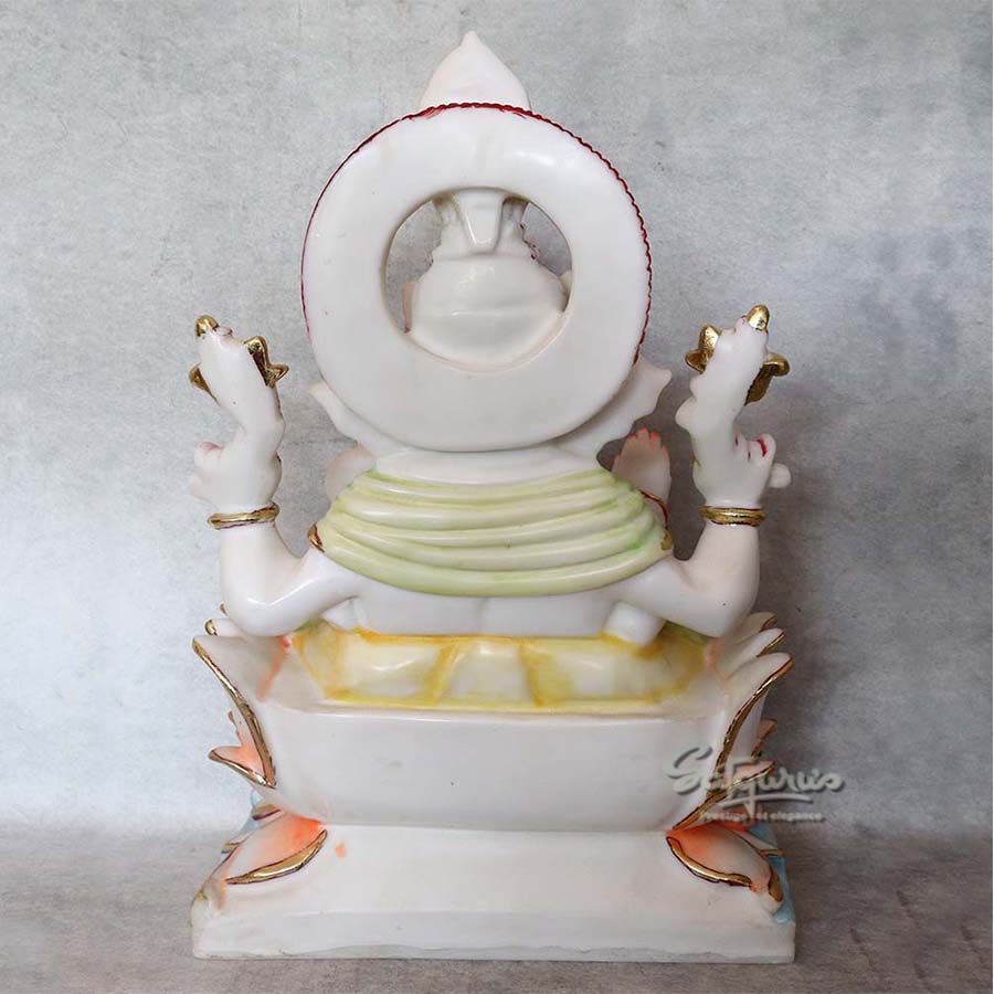 Marble Dust Base Ganesha By Satguru's