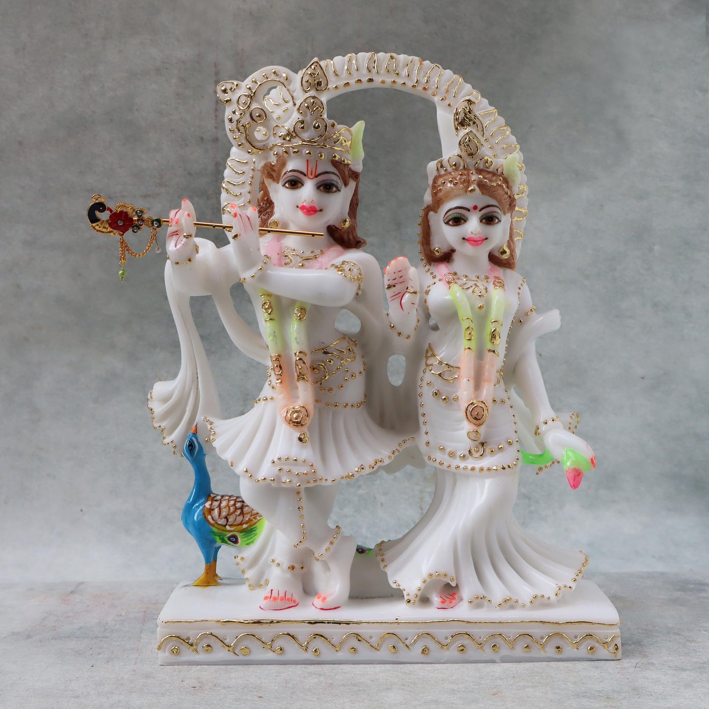 Radha Krishna with Peacock by Satgurus