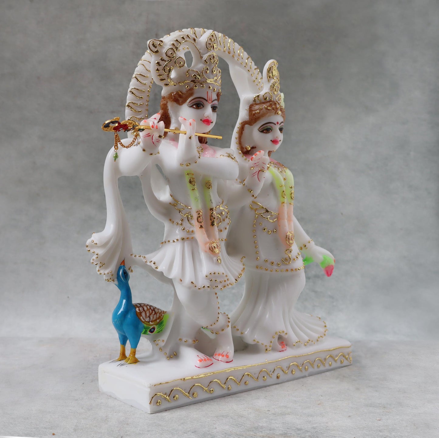 Radha Krishna with Peacock by Satgurus