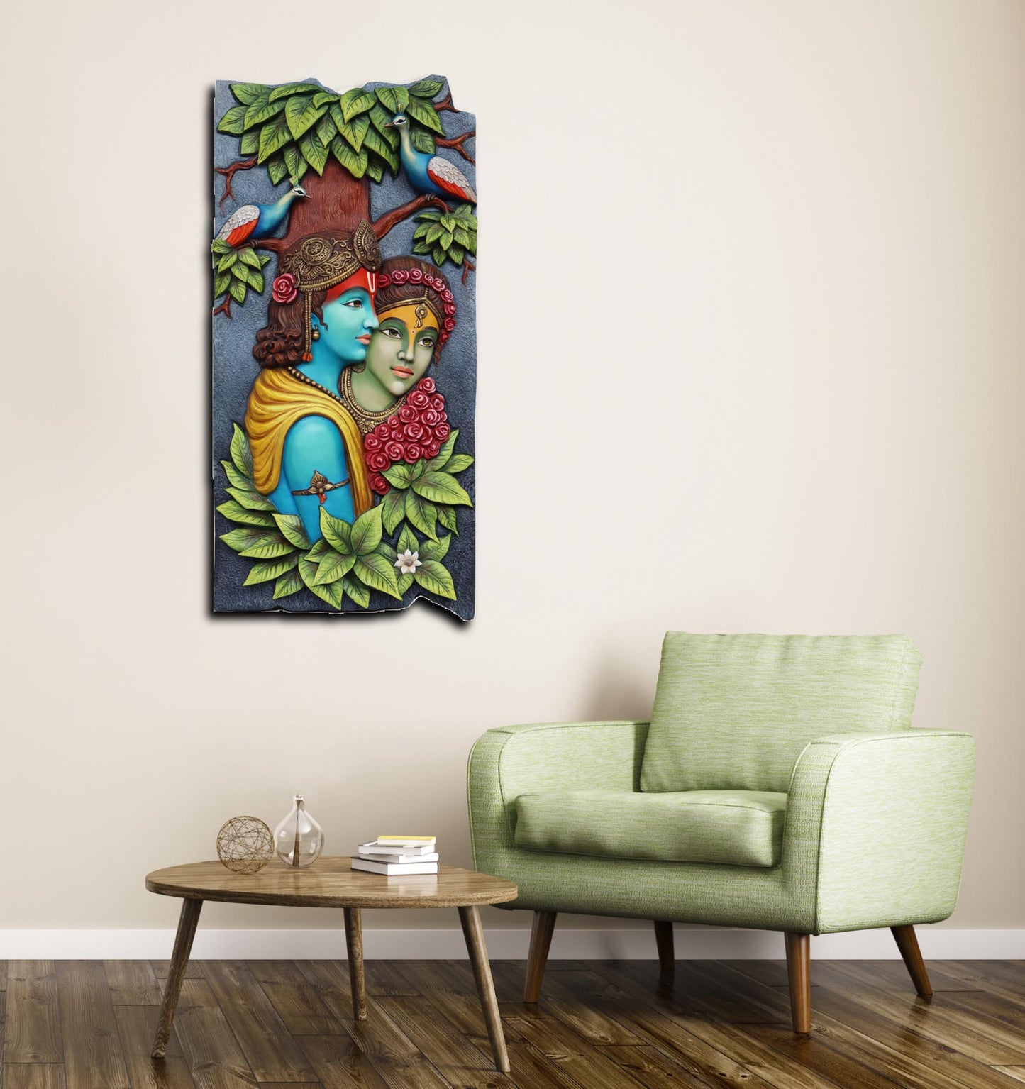 Radha Krishna Divine Love Wall Piece by Satgurus