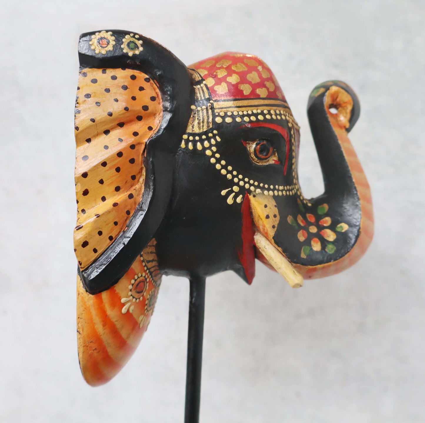 Elephant Bust On Stand by Satgurus