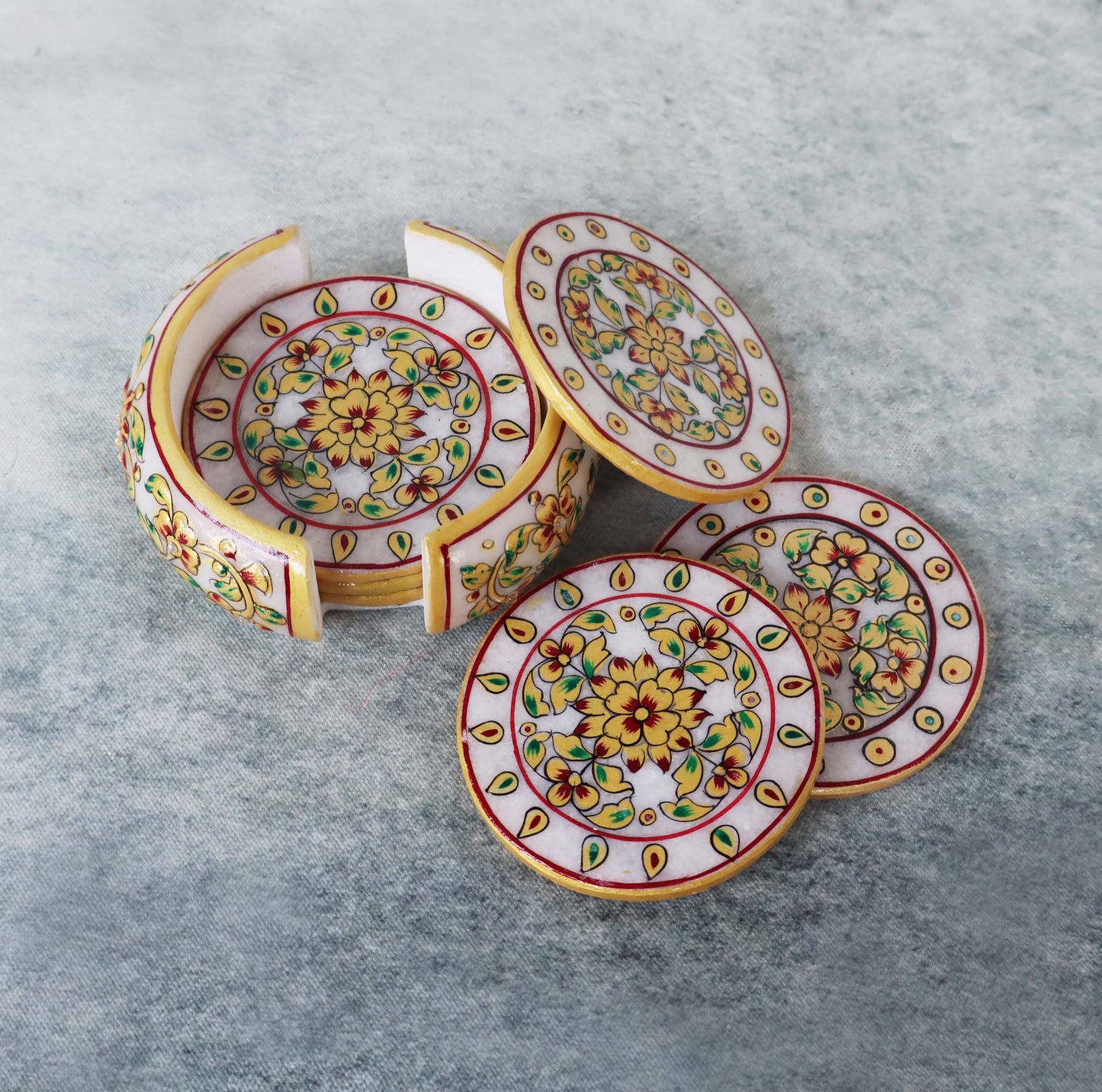 Colourful Coaster Set by Satgurus