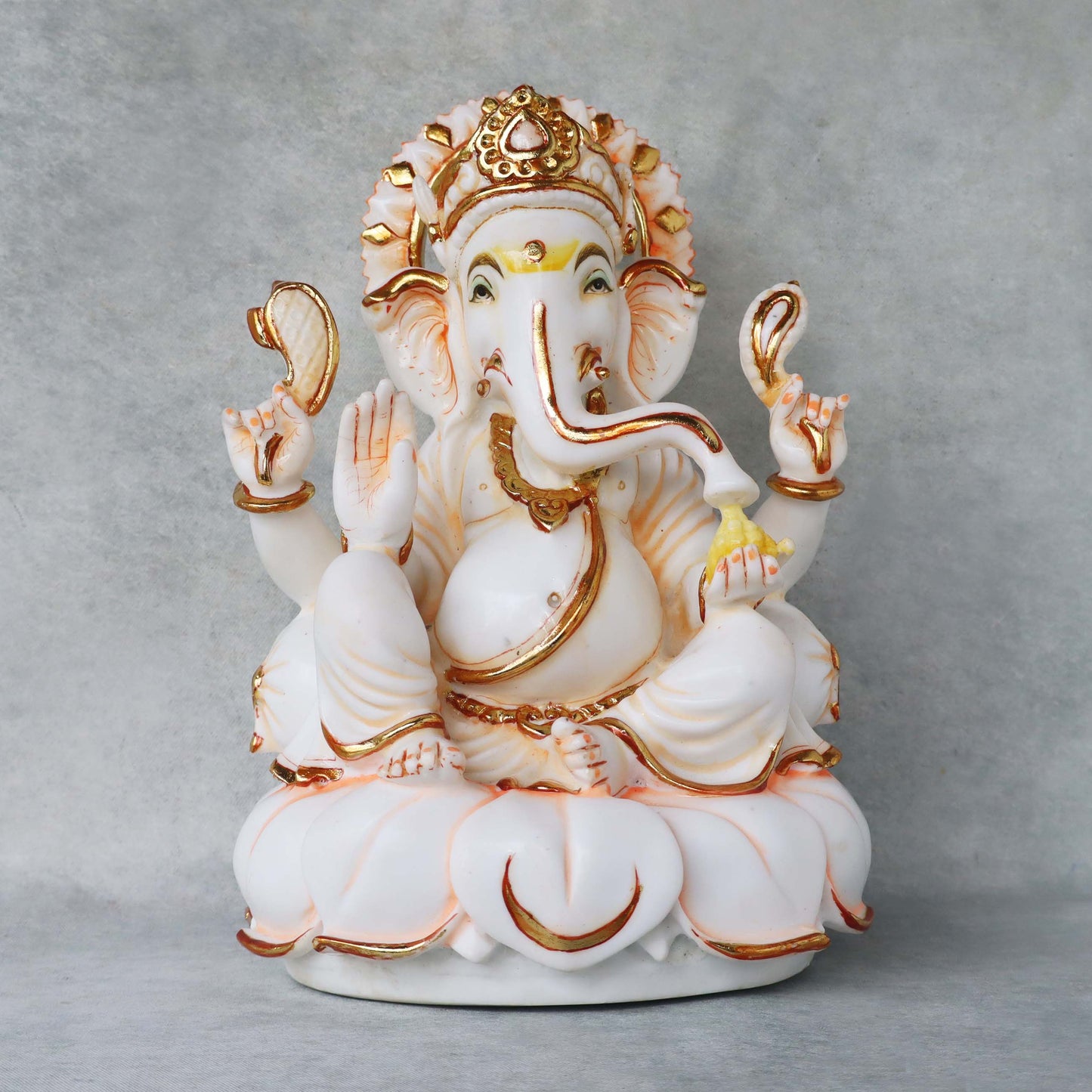 Lotus Base Ganesha Idol by Satgurus