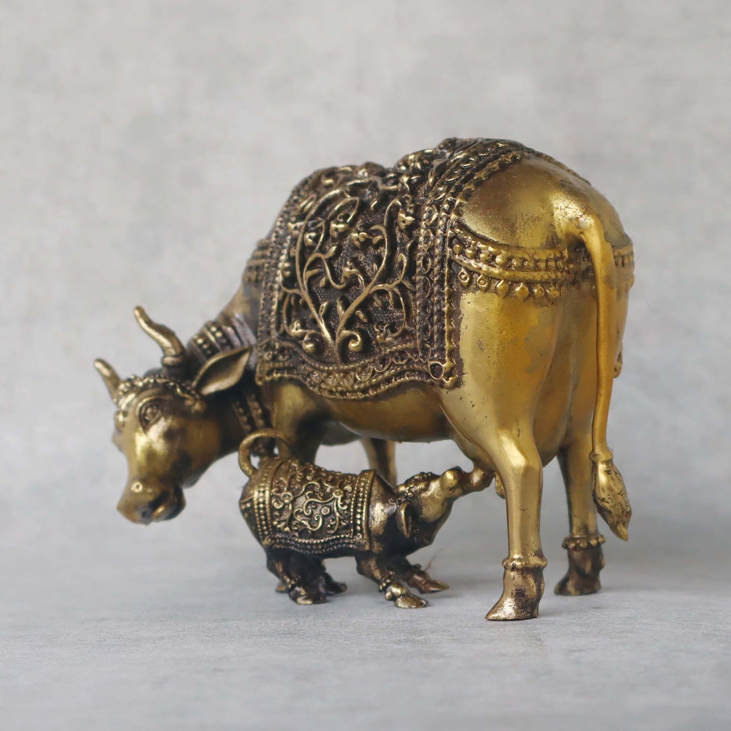 Ashtadhatu Cow & Calf Statue by Satgurus