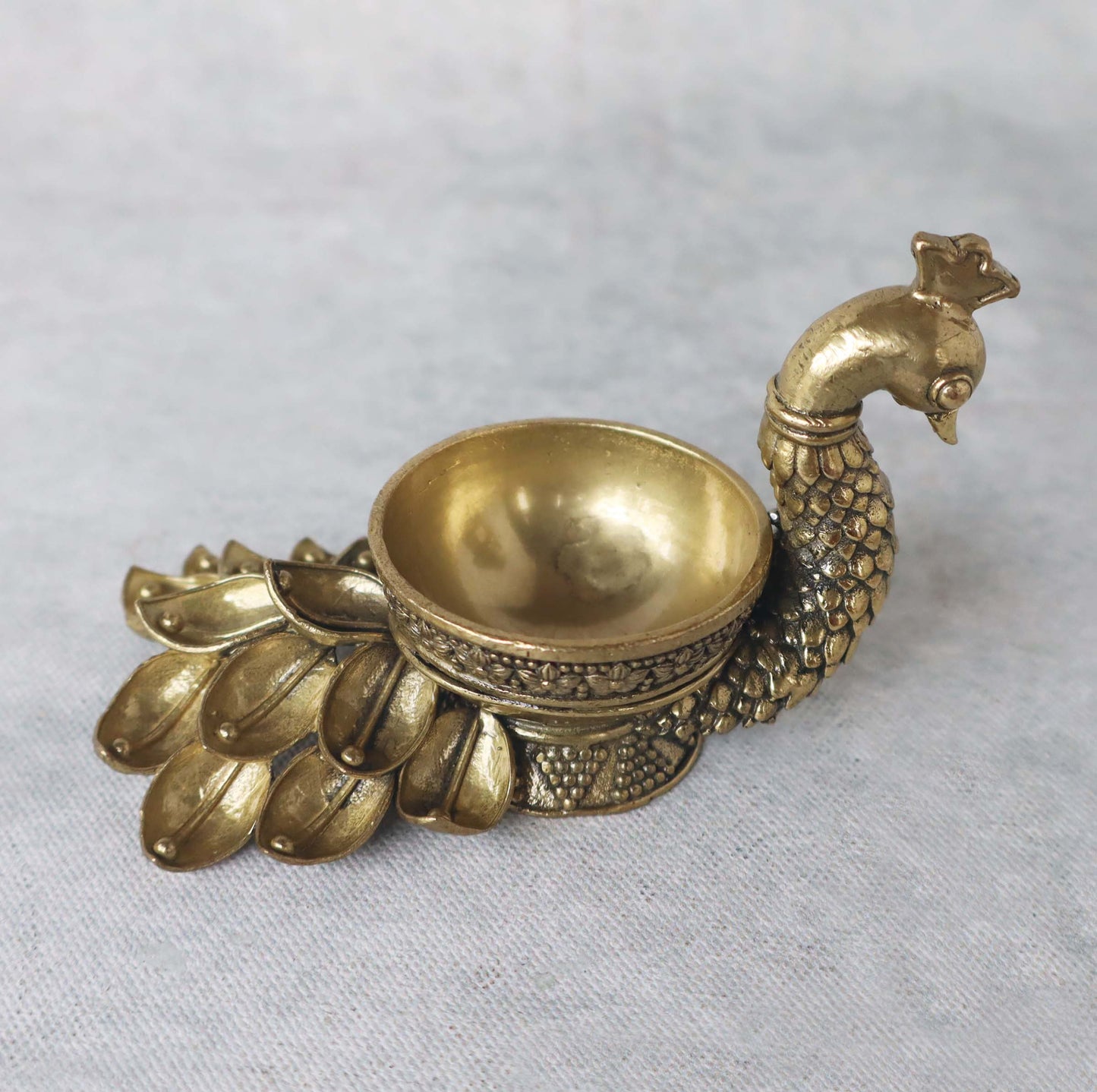 Ashtadhatu Peacock Deepak by Satgurus