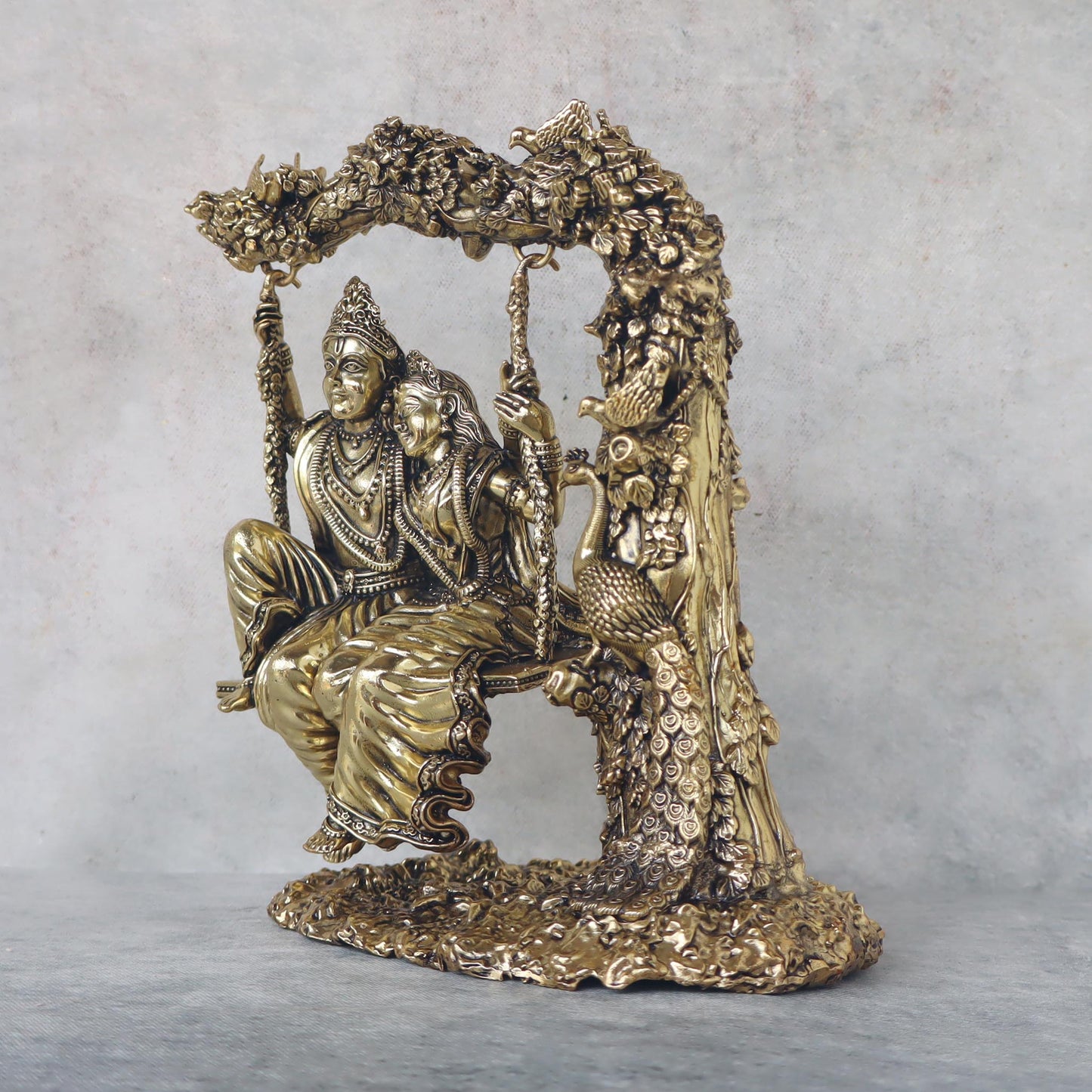 Ashtadhatu Radha Krishna On Jhula by Satgurus
