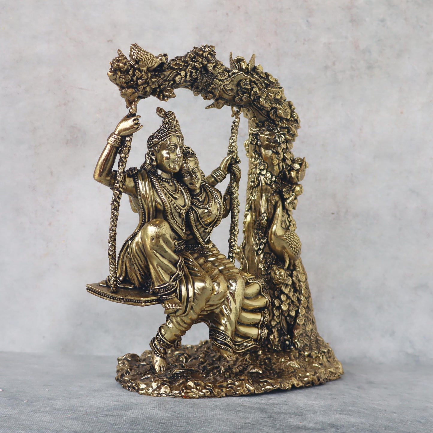 Ashtadhatu Radha Krishna On Jhula by Satgurus