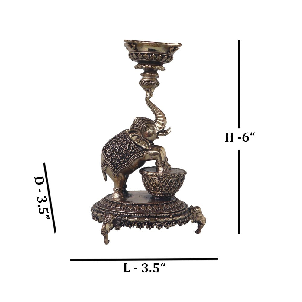 Ashtadhatu Elephant Diya by Satgurus