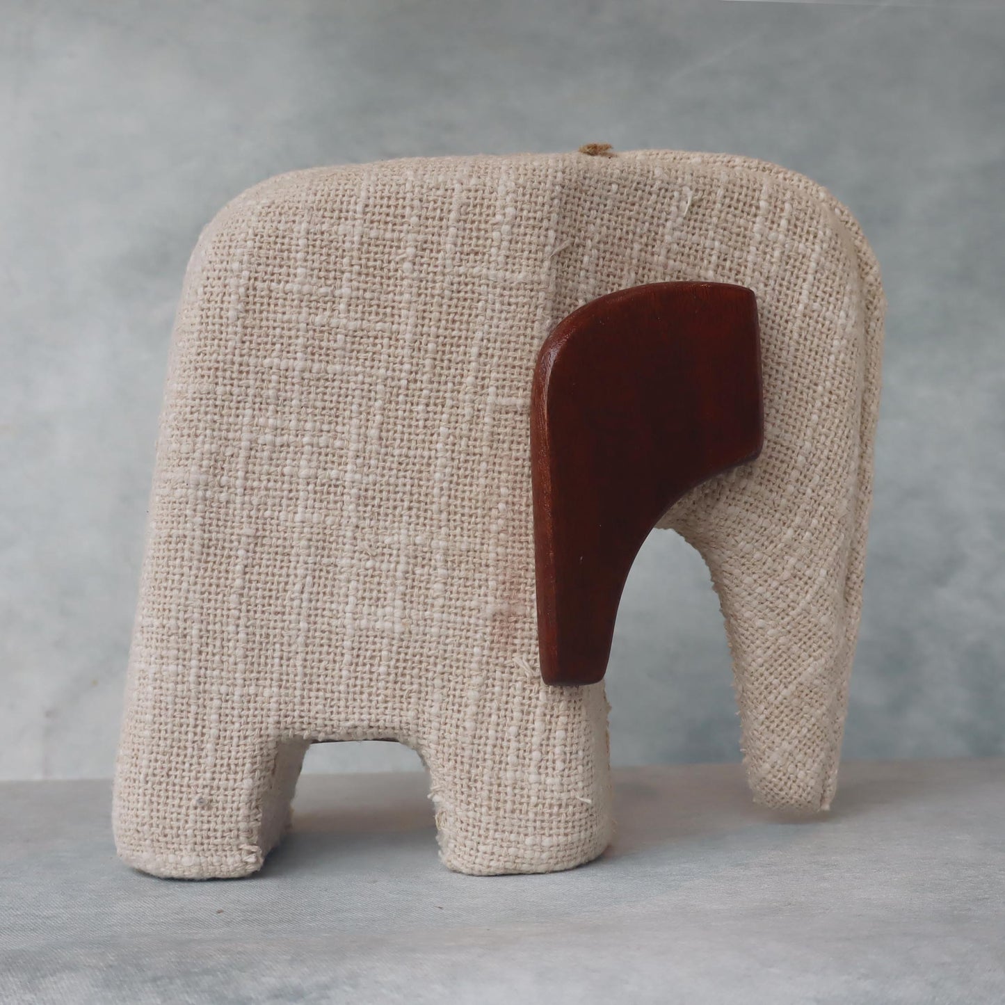 Elephant With Fabric & Wooden Finish #2 by Satgurus