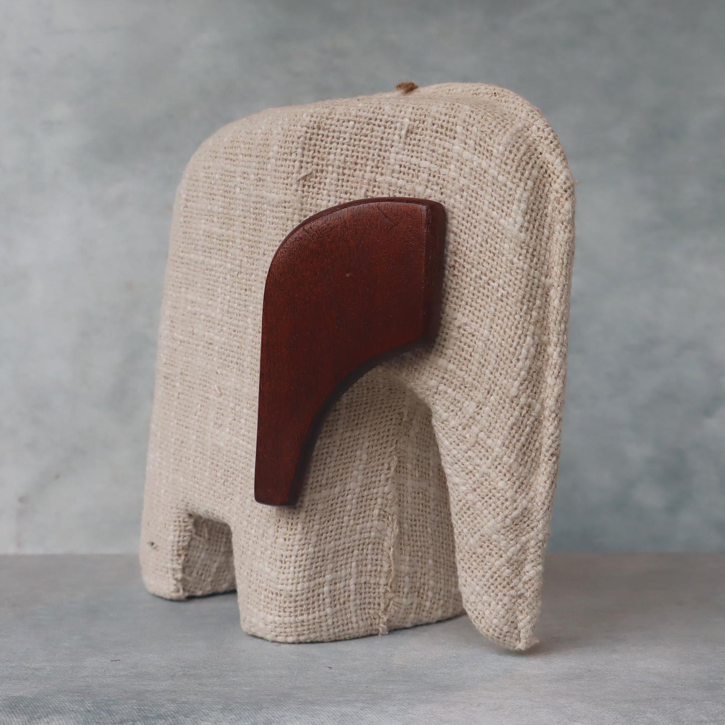 Elephant With Fabric & Wooden Finish #2 by Satgurus