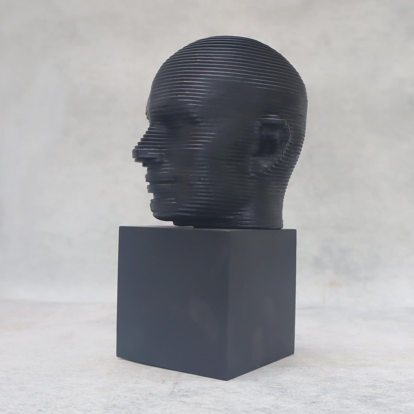 3D Dimensional Man Sculpture / Black by Satgurus