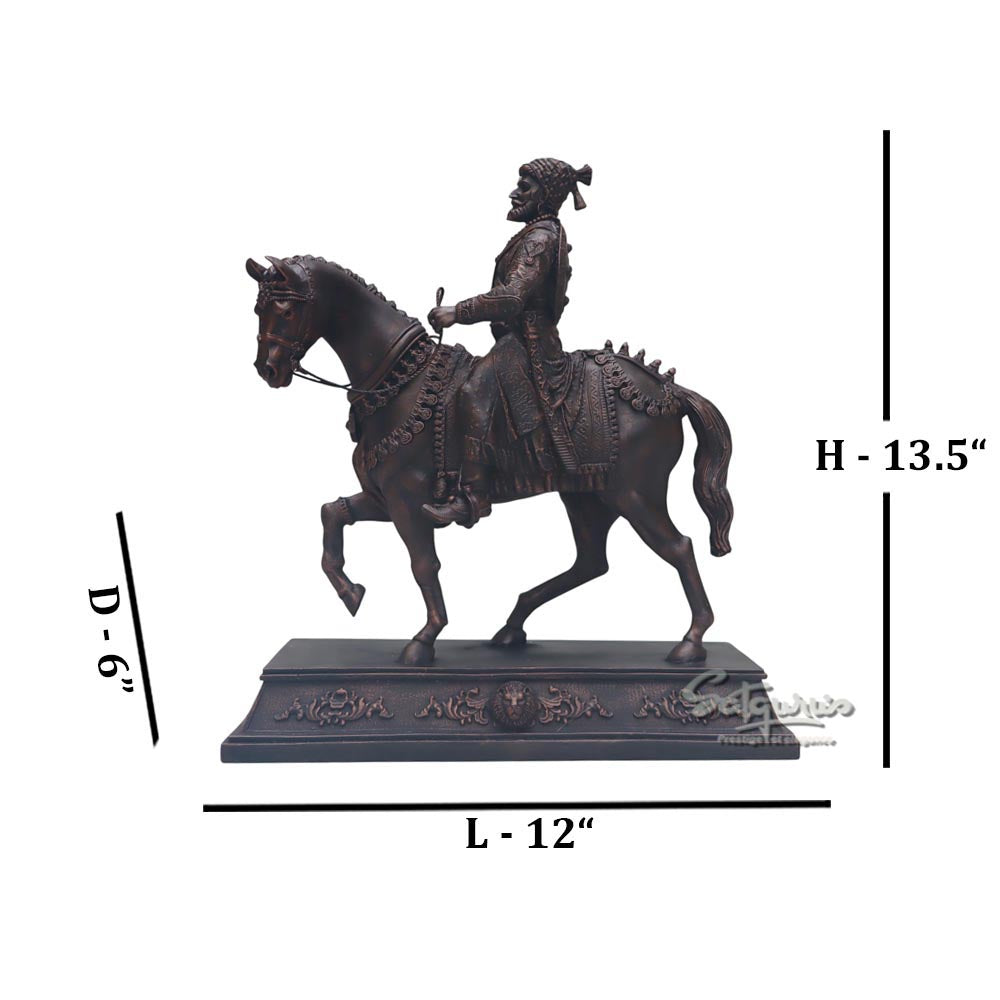 Shivaji Maharaj On Horse by Satgurus