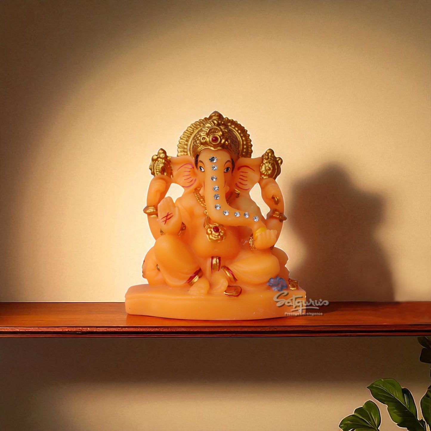 Ashirwad Ganesha / Coral Matt by Satgurus