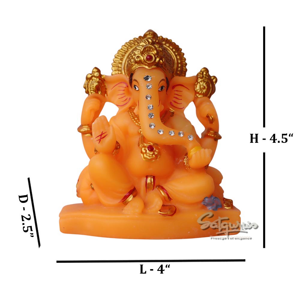 Ashirwad Ganesha / Coral Matt by Satgurus