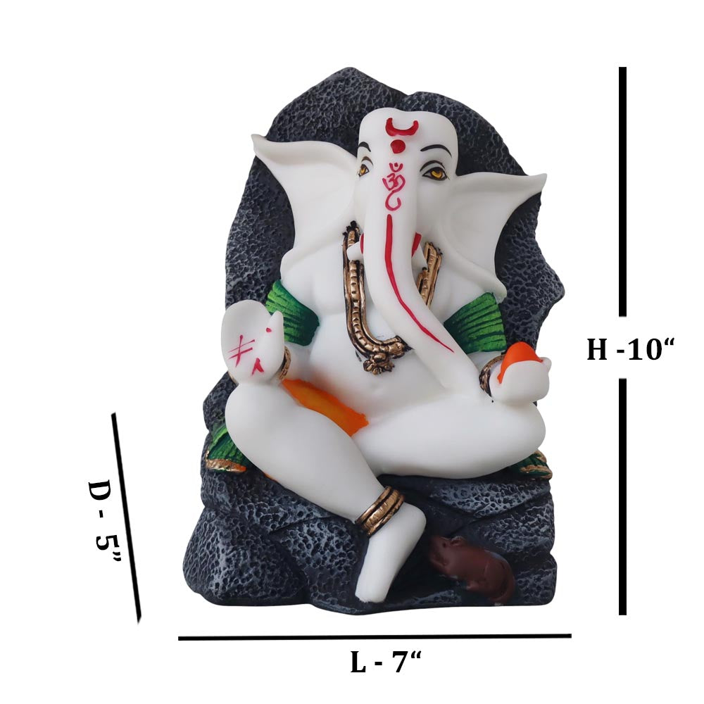 Embossed Ganesha In Stone by Satgurus