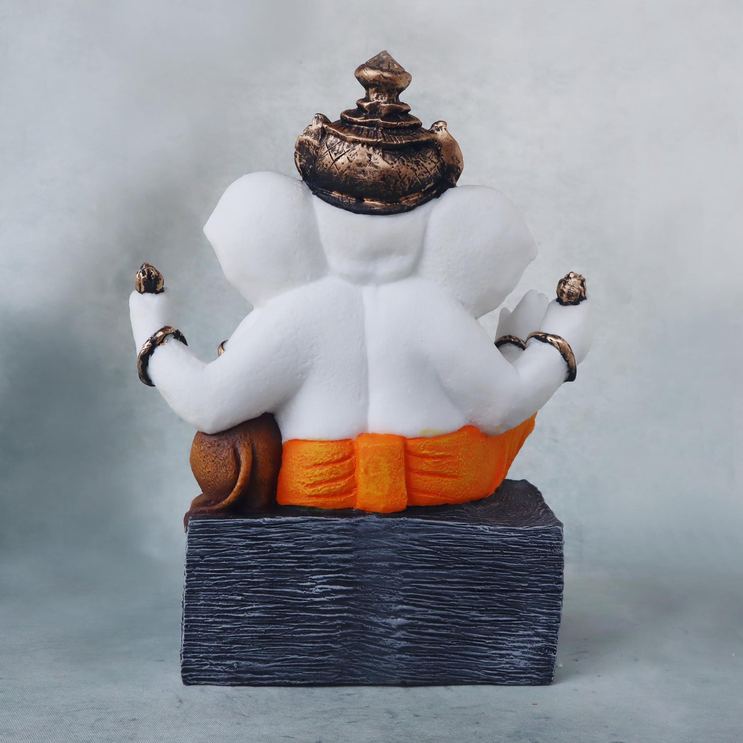 Ganesha Idol Sitting On Base by Satgurus