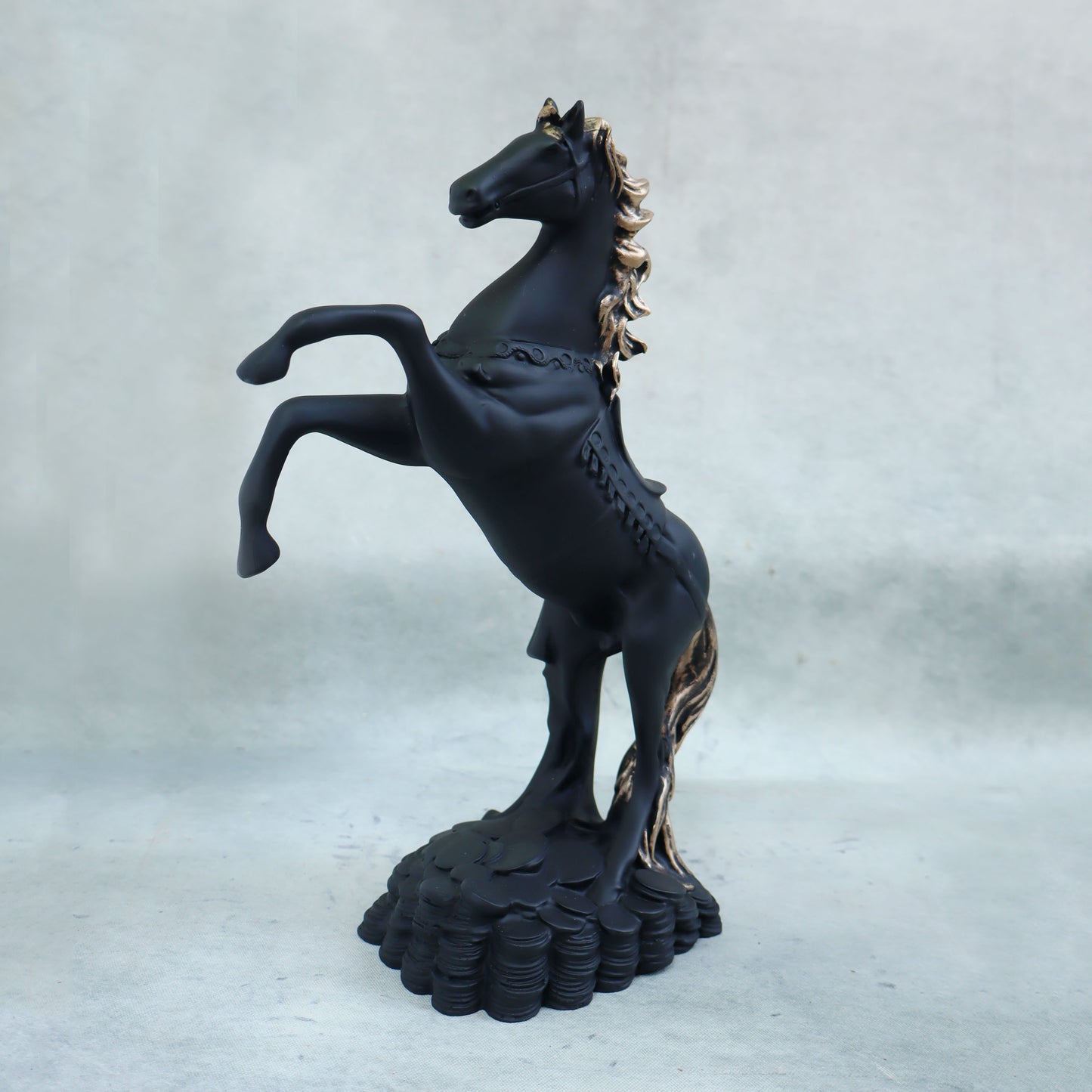 Rearing Black Horse by Satgurus