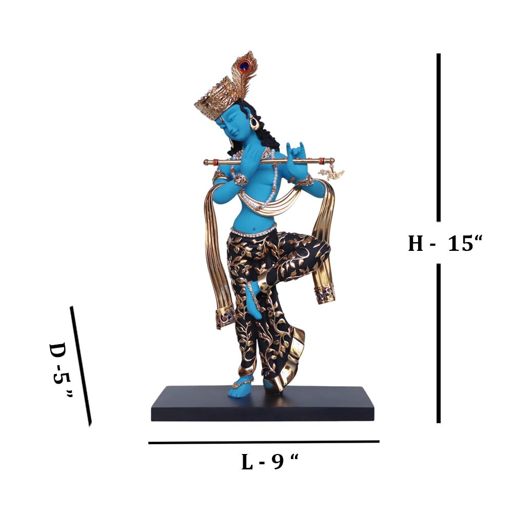 Lord Krishna In Blue Finish by Satgurus