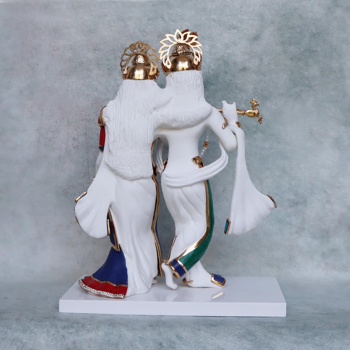 Radha Krishna With Stone Inlay by Satgurus