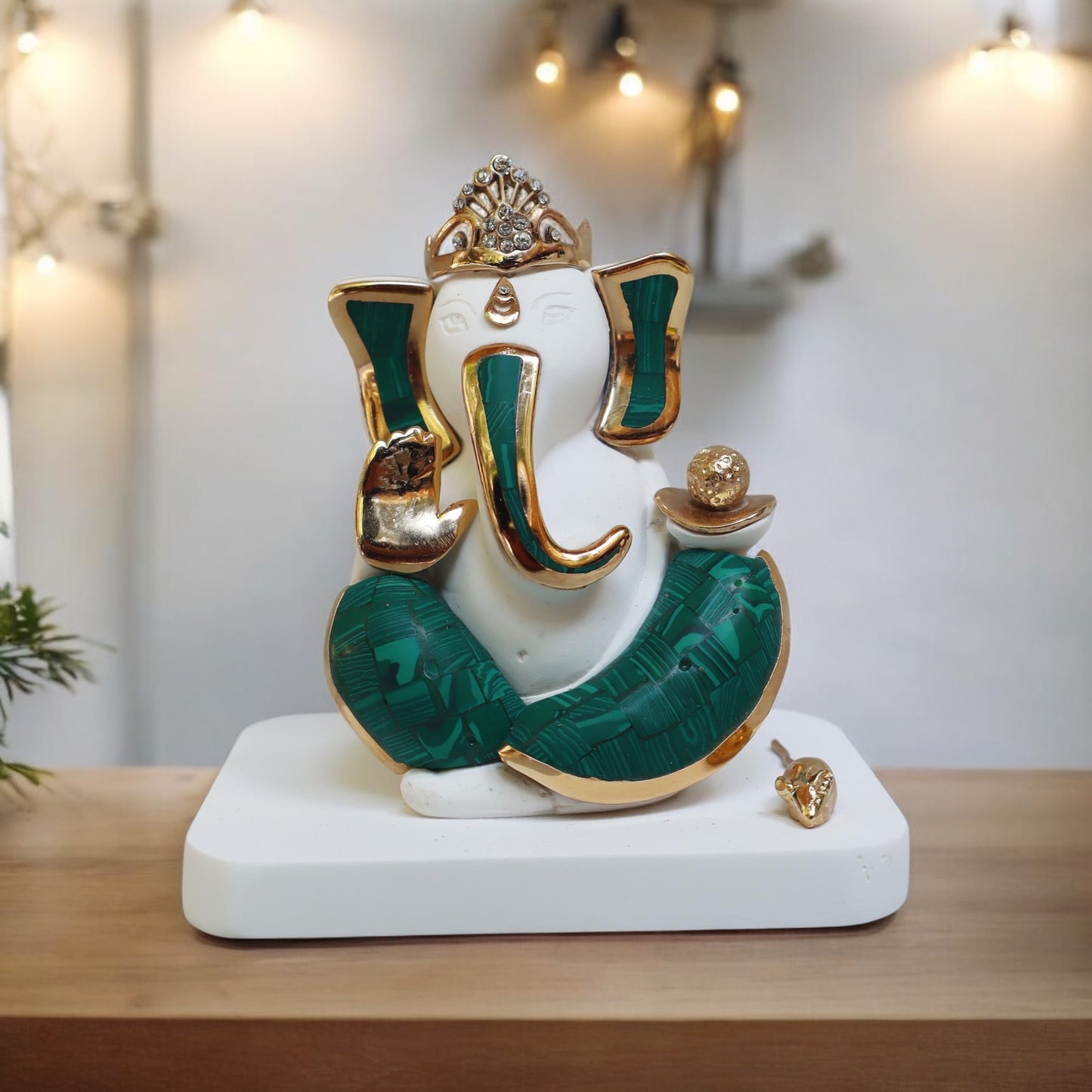 Ganesha With Stone Inlay by Satgurus