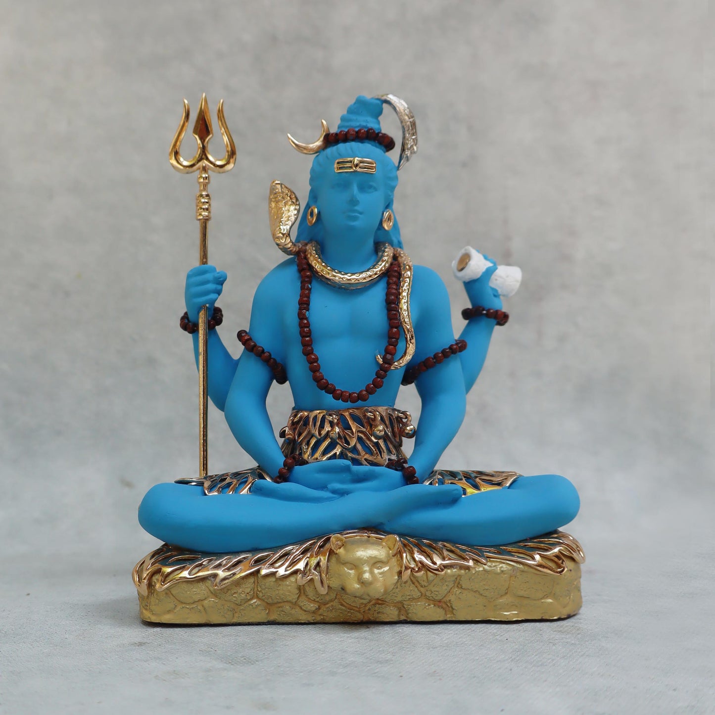 Shiva Idol In Blue Finish by Satgurus