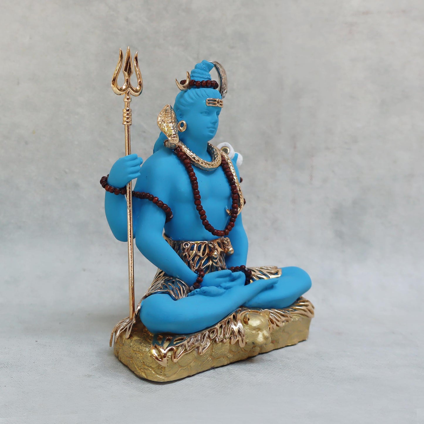 Shiva Idol In Blue Finish by Satgurus