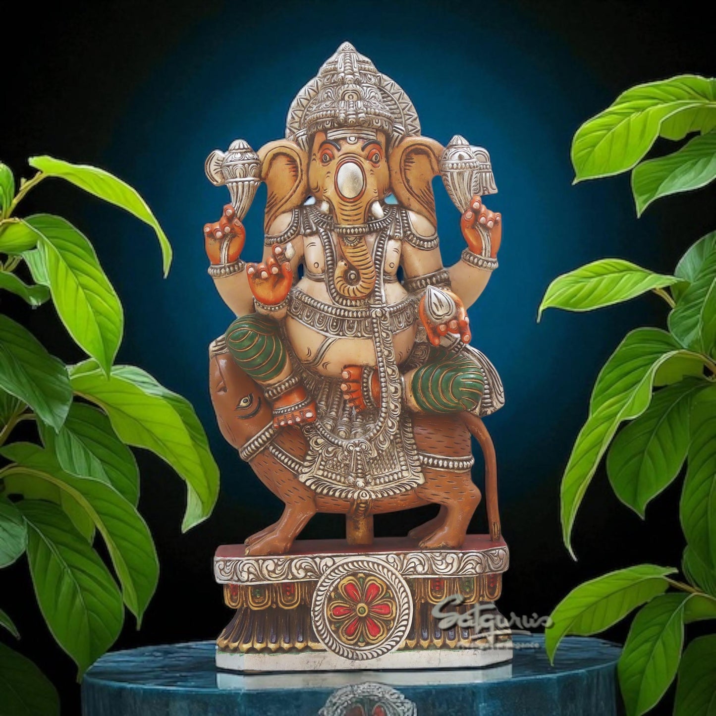 Abhaya Seated Ganesha by Satgurus