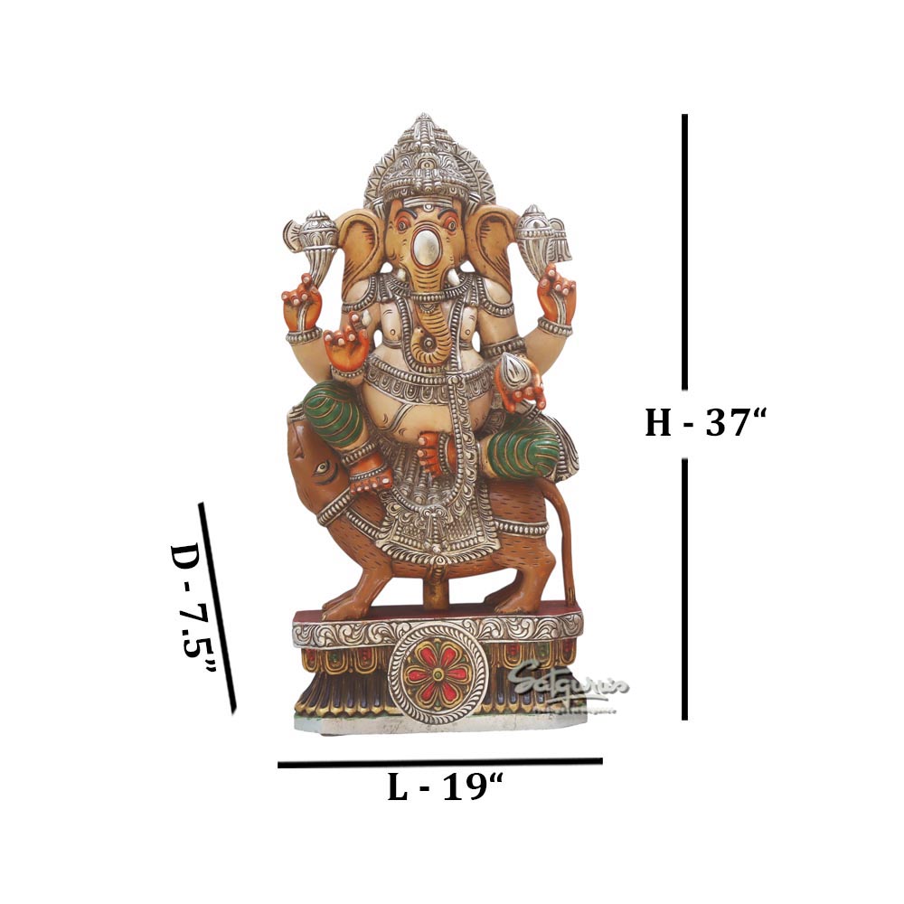 Abhaya Seated Ganesha by Satgurus