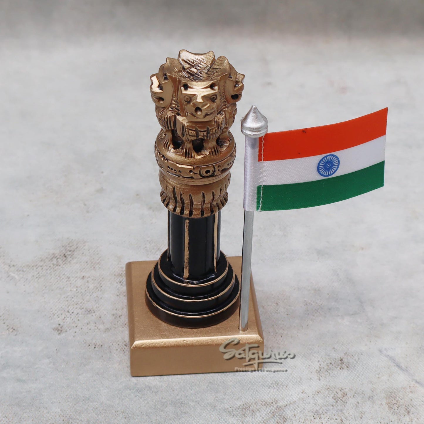 Ashoka Pillar With Flag by Satgurus