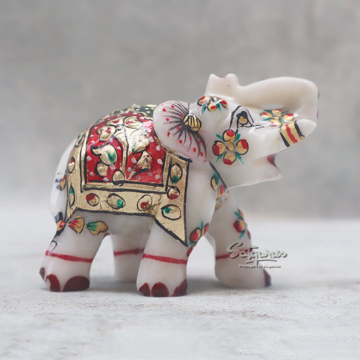 Painted Elephant Statue by Satgurus