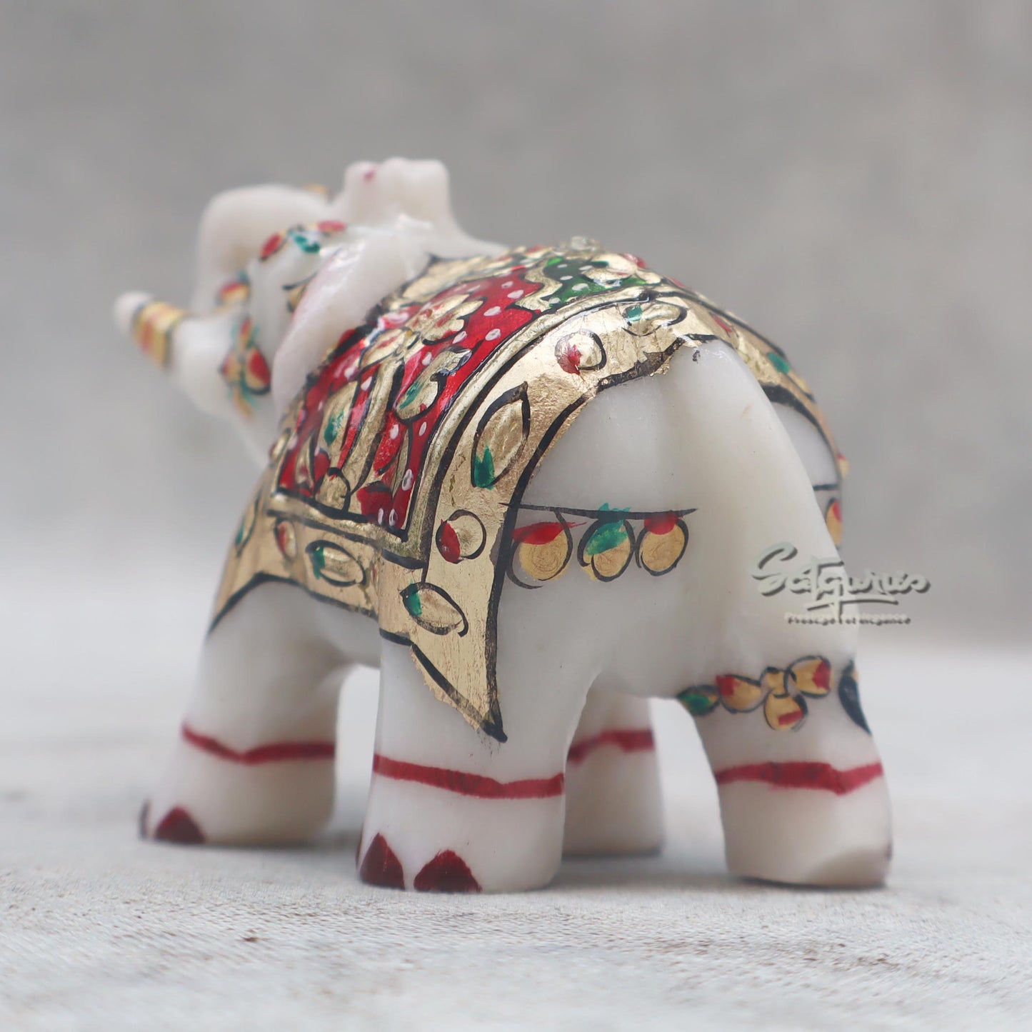 Painted Elephant Statue by Satgurus