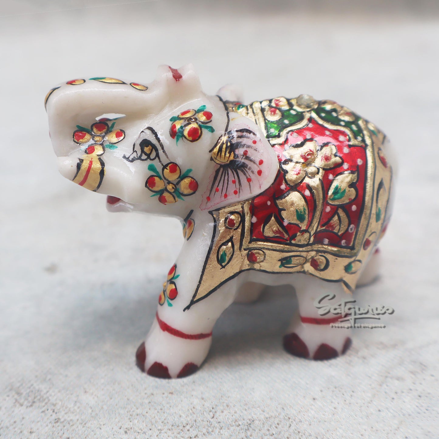 Painted Elephant Statue by Satgurus