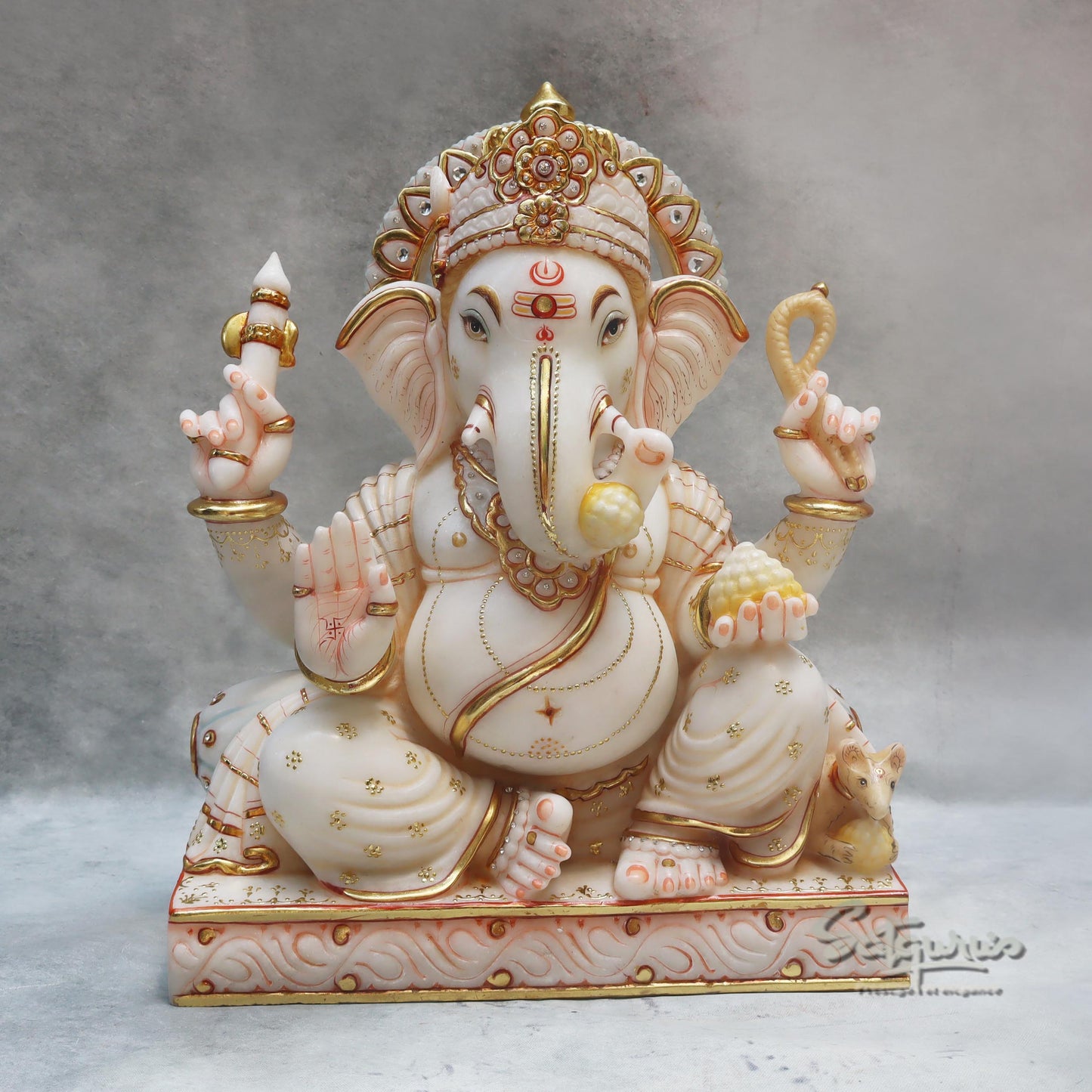 Ganesha Idol Seated by Satgurus