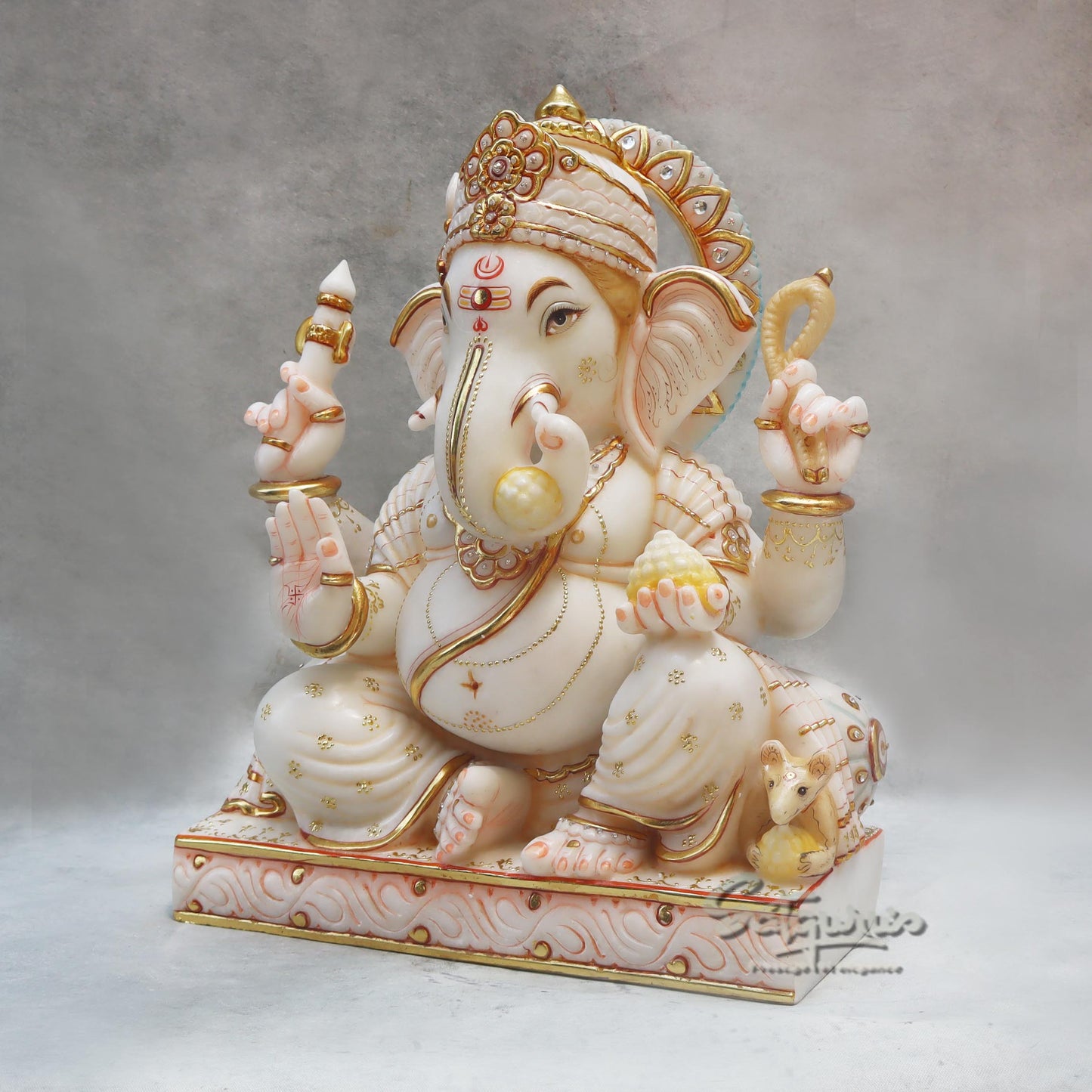 Ganesha Idol Seated by Satgurus