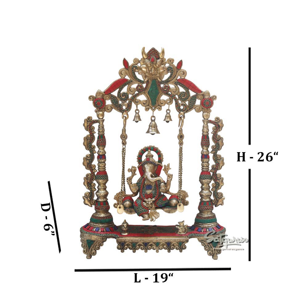 Ganesha Idol On Swing by Satgurus