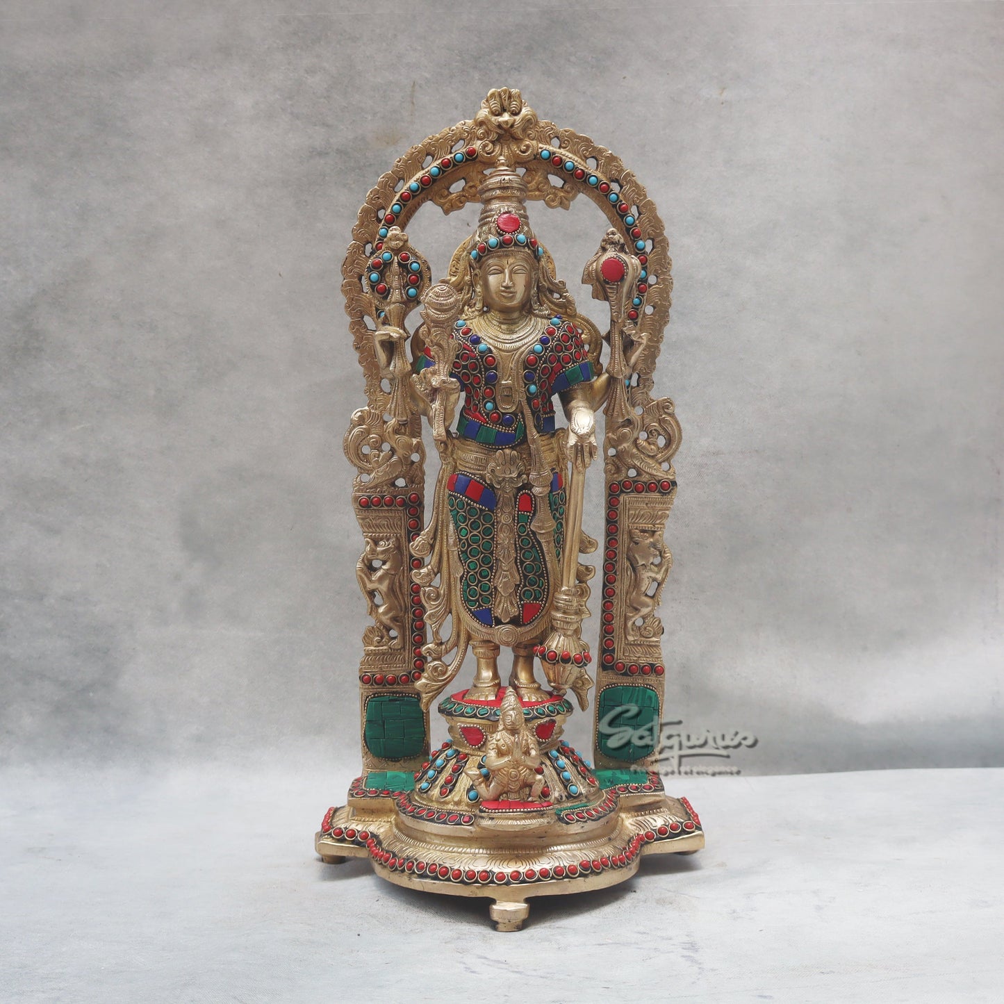 Vishnu Idol With Arch by Satgurus