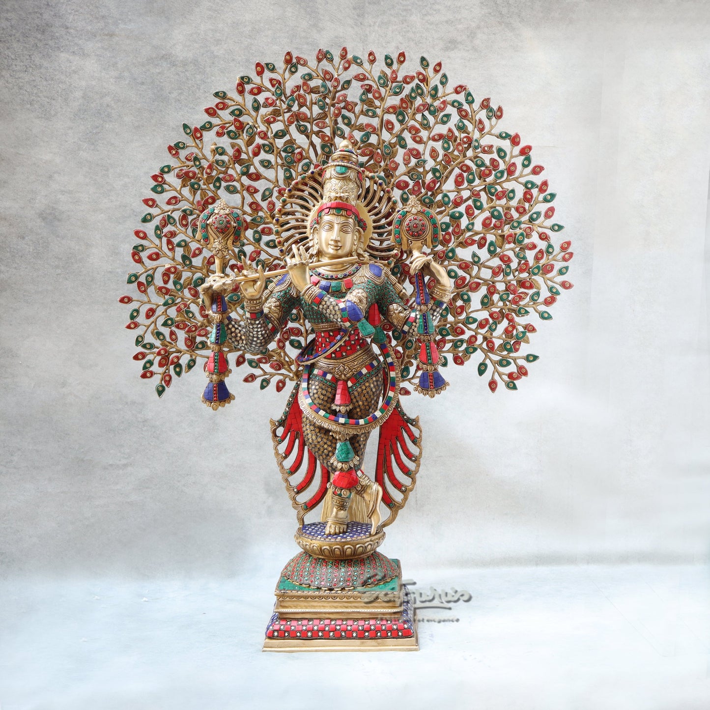 Krishna Under Tree / Jewellery Work by Satgurus