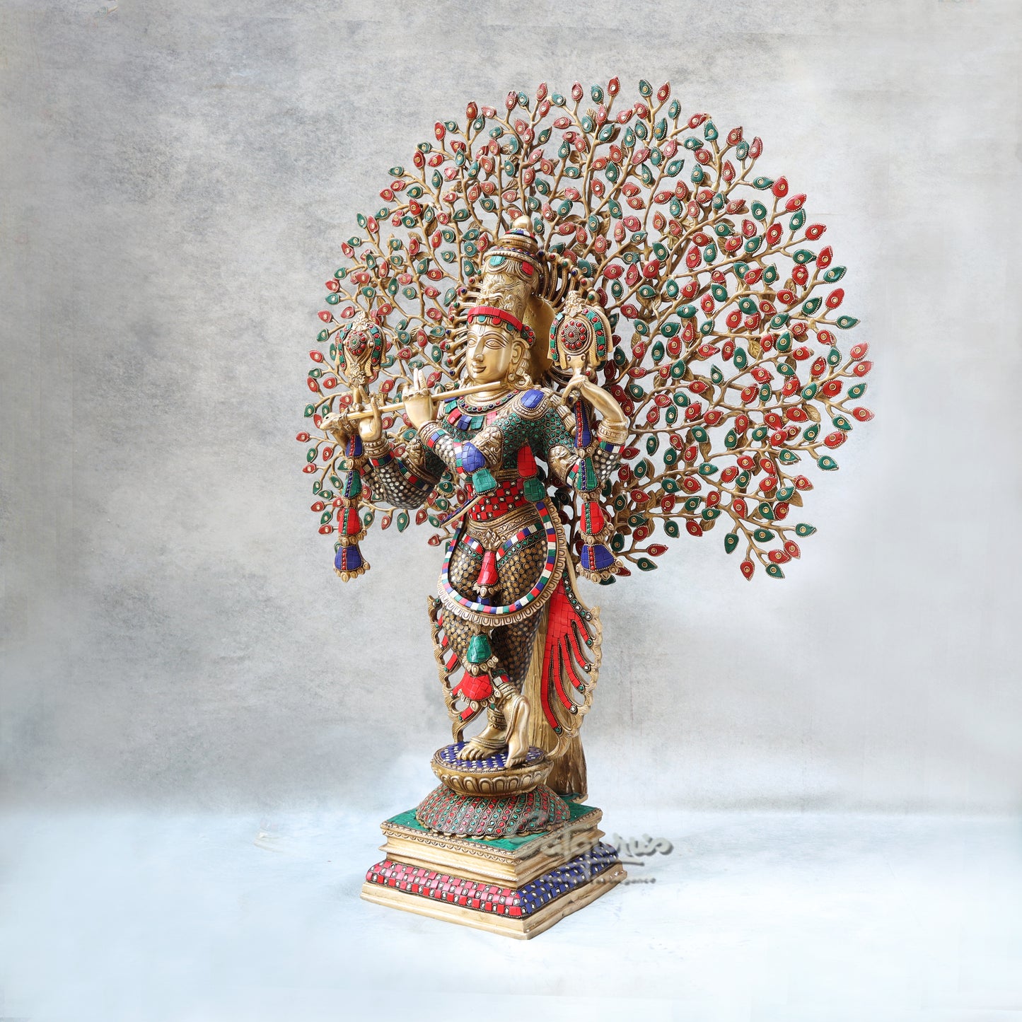 Krishna Under Tree / Jewellery Work by Satgurus