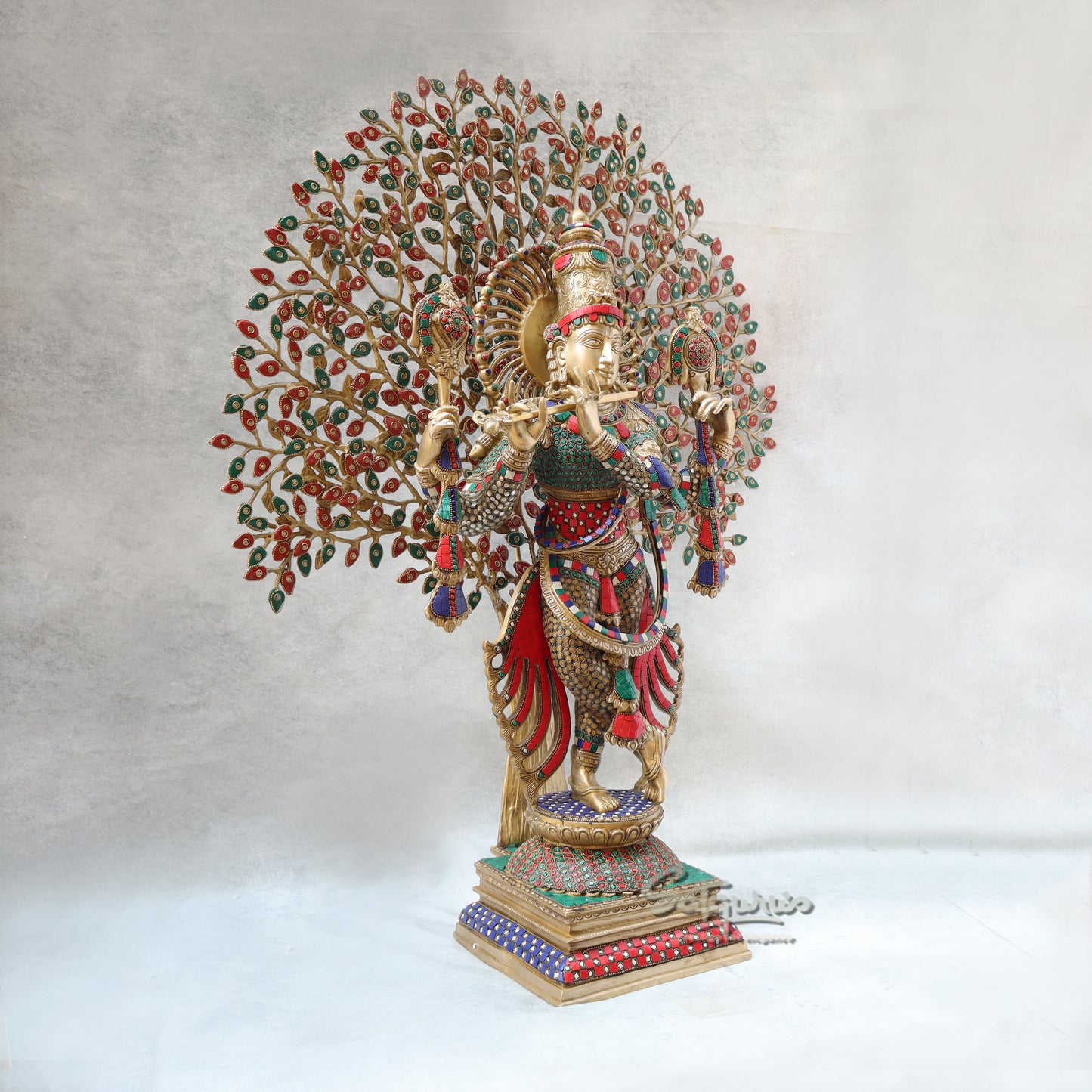 Krishna Under Tree / Jewellery Work by Satgurus