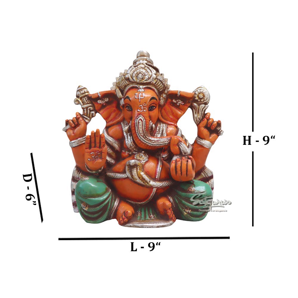 Mukut Ganesha / Red by Satgurus