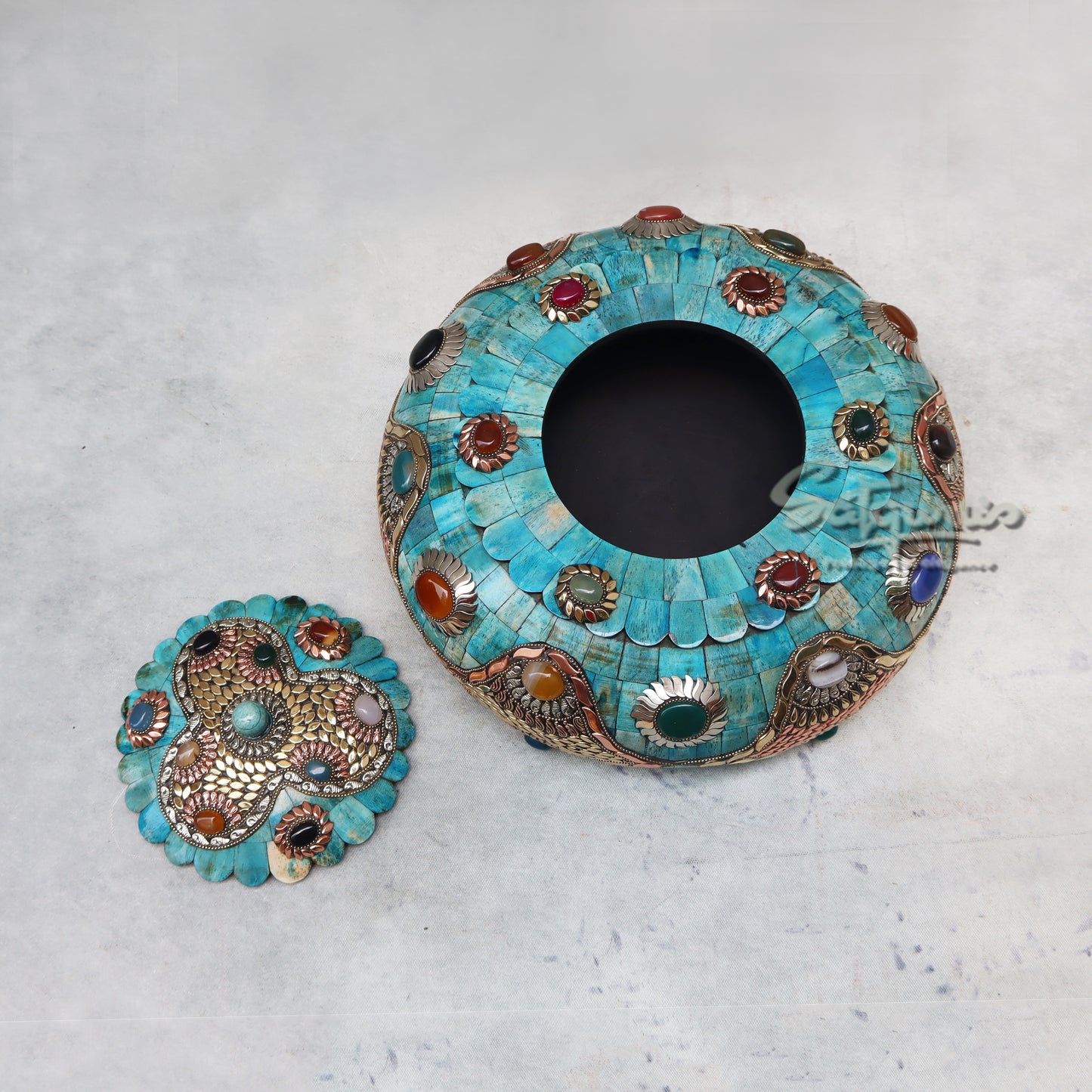 Tachariya Box Stone Work / Blue by Satgurus