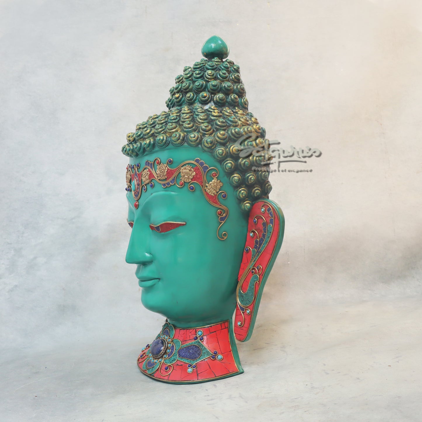 Buddha Mask With Stone Work by Satgurus
